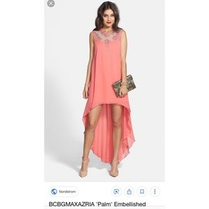Bcbg Embellished NWT peach dress